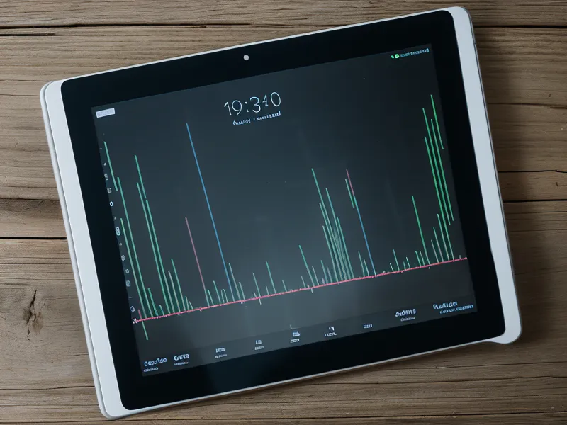 Tablet mit einer Grafik, die das Wachstum der E-Mail-Liste zeigt.
