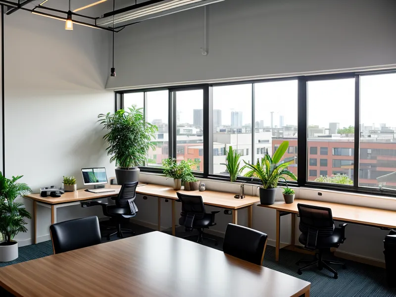 Ein fokussierter Moment während der Arbeit im Co-Working Space zur Vorbereitung des E-Mail-Versands.