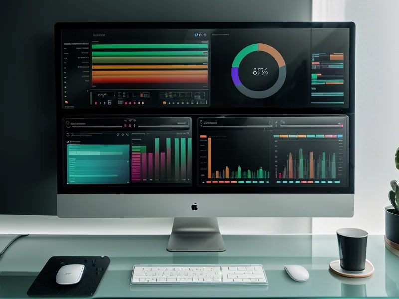 Dashboard mit Verkaufsstatistiken eines erfolgreichen Online-Kongresses